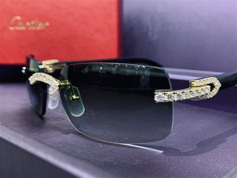 real diamond cartier glasses